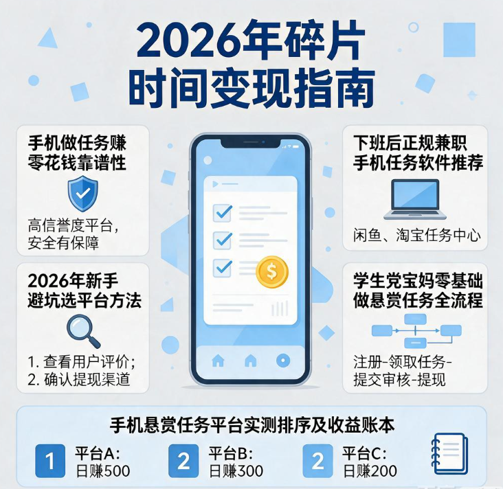 下班后想找正规兼职补充收入,哪些手机任务软件值得长期留着 下班后想找正规兼职补充收入,哪些手机任务软件值得长期留着