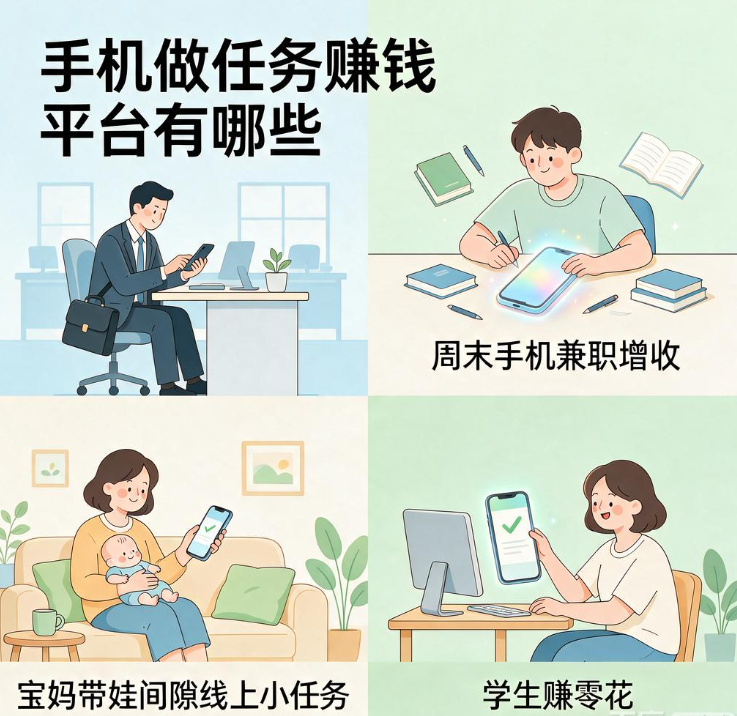 周末空闲时间如何靠手机兼职增收,哪些任务类APP值得留着 周末空闲时间如何靠手机兼职增收,哪些任务类APP值得留着