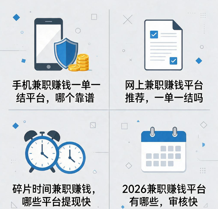 手机兼职赚钱一单一结平台,哪个靠谱? 手机兼职赚钱一单一结平台,哪个靠谱?