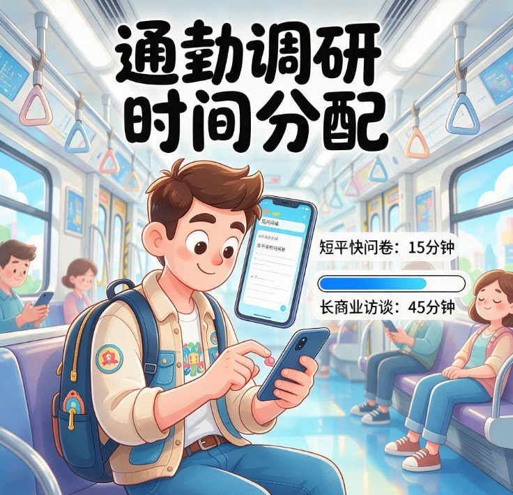 短平快问卷和长商业访谈怎么分配时间,投吧这类轻量调研平台能不能塞进通勤半小时里做 短平快问卷和长商业访谈怎么分配时间,投吧这类轻量调研平台能不能塞进通勤半小时里做