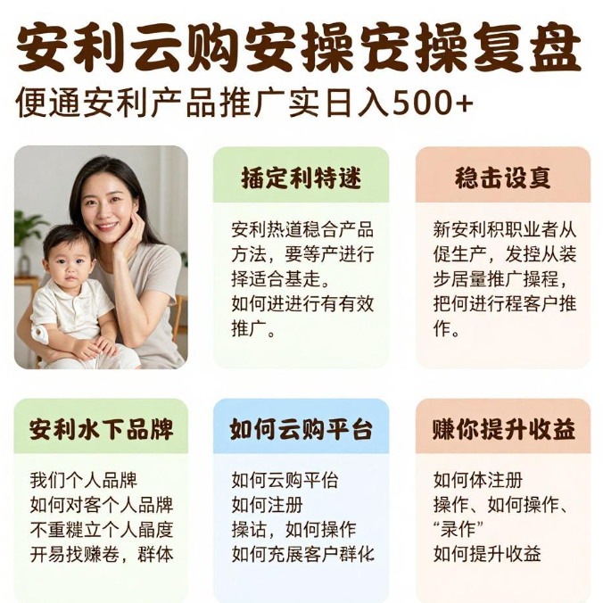 安利推广赚钱是真的吗，一年多从0收入到日入500+的实操复盘