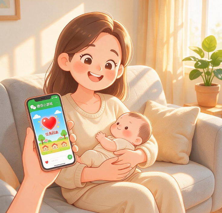 带娃宝妈想搞副业，微信哪款小游戏不费脑还能回血