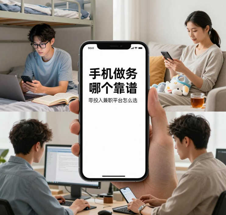 手机做任务赚钱哪个靠谱，零投入兼职平台怎么选才不会踩坑