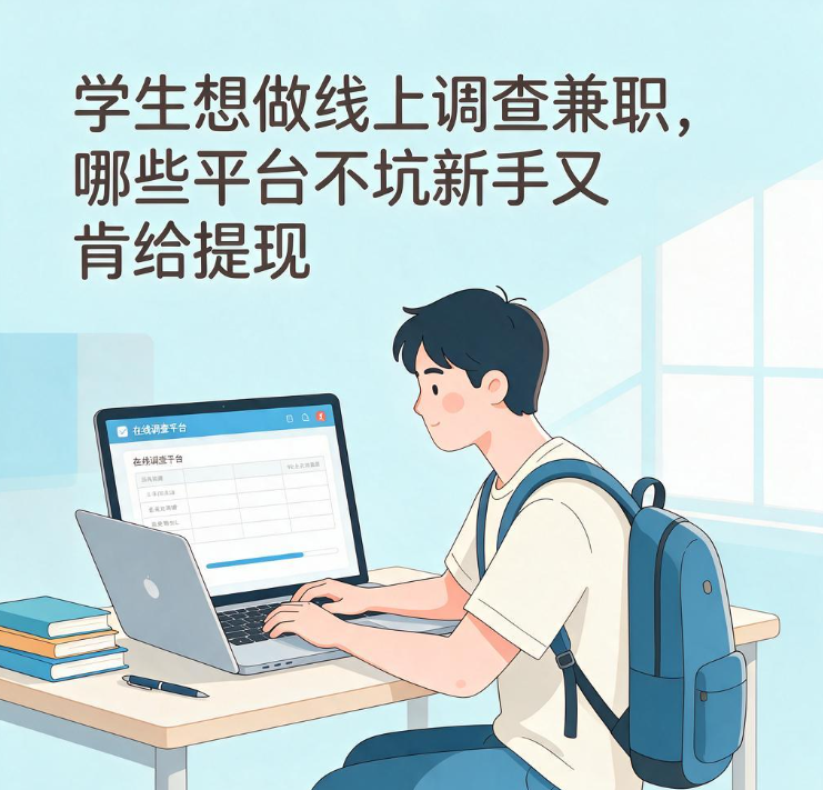 学生想做线上调查兼职，哪些平台不坑新手又肯给提现