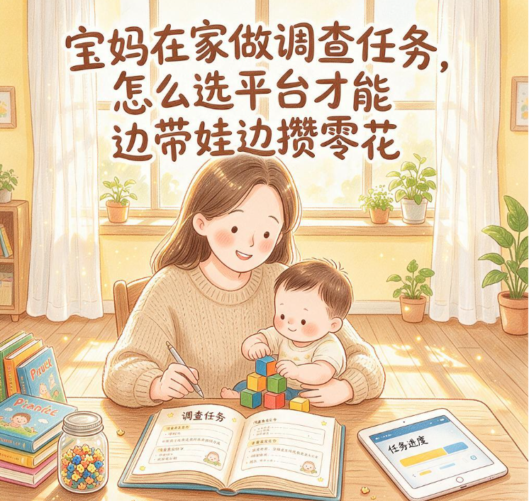 宝妈在家做调查任务,怎么选平台才能边带娃边攒零花 宝妈在家做调查任务,怎么选平台才能边带娃边攒零花