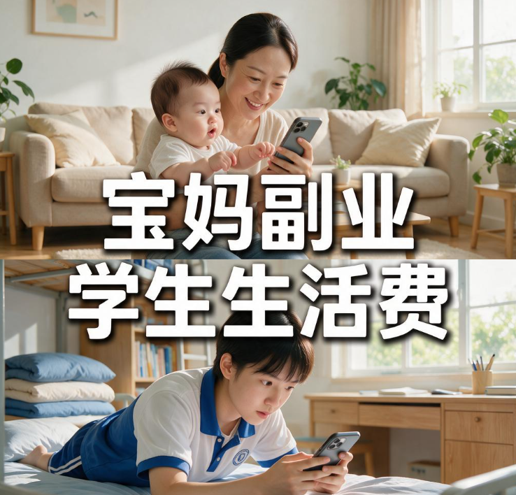 宝妈带娃没法上班，哪些零门槛路子更稳