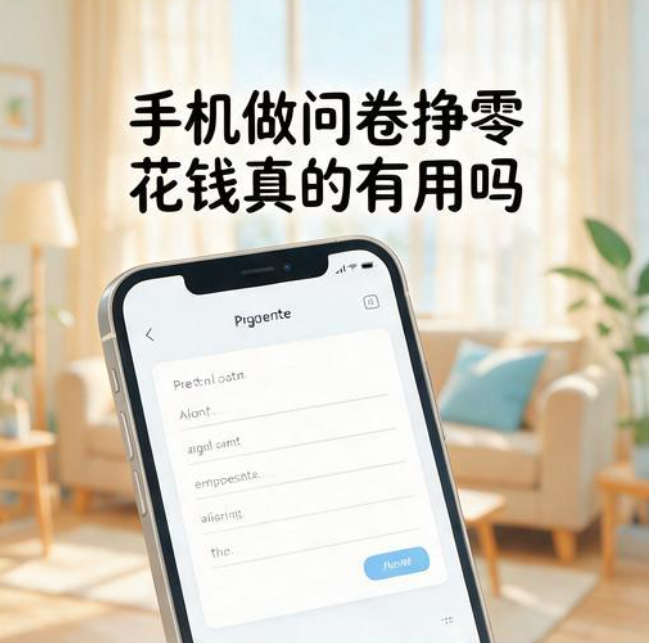 手机做问卷挣零花钱真的有用吗，普通人下班后能不能靠它凑出买菜钱