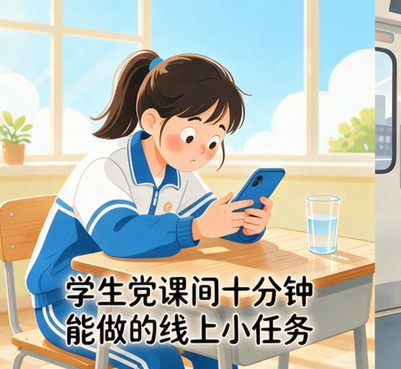 学生党课间十分钟能做的线上小任务,真的比刷视频更值钱吗 学生党课间十分钟能做的线上小任务,真的比刷视频更值钱吗