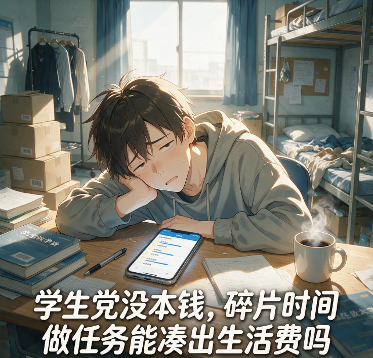 学生党没本钱,碎片时间做任务能凑出生活费吗 学生党没本钱,碎片时间做任务能凑出生活费吗