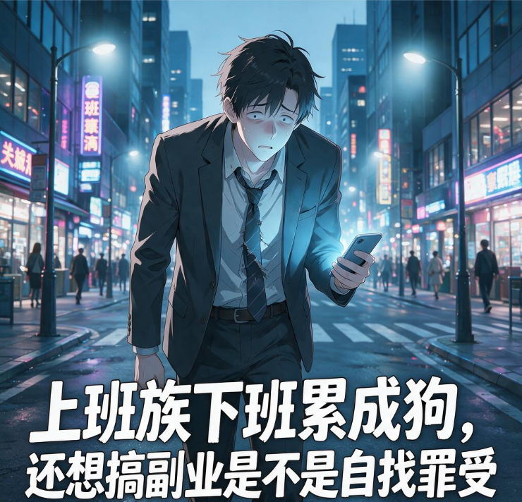上班族下班累成狗，还想搞副业是不是自找罪受