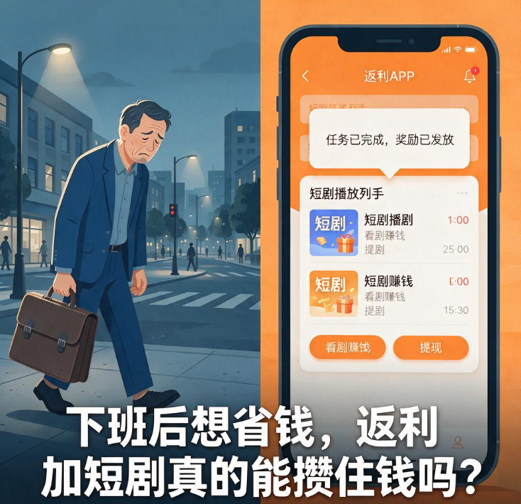 下班后想省下生活费,返利加短剧真的能攒住钱吗 下班后想省下生活费,返利加短剧真的能攒住钱吗