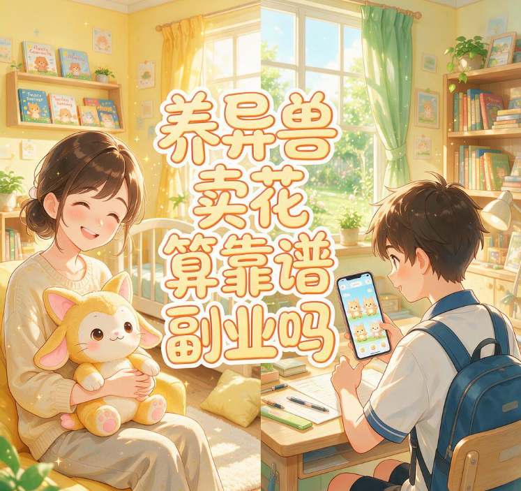 下班后不想出门，养异兽卖花算靠谱副业吗