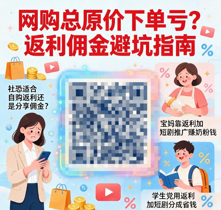 下班后想搞副业又怕被骗,自购返利和分享佣金谁更适合社恐 下班后想搞副业又怕被骗,自购返利和分享佣金谁更适合社恐