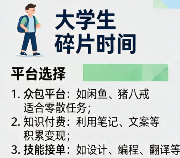 大学生碎片时间搞钱平台怎么选 大学生碎片时间搞钱平台怎么选