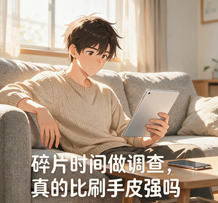 碎片时间做调查，真的比刷手机强吗