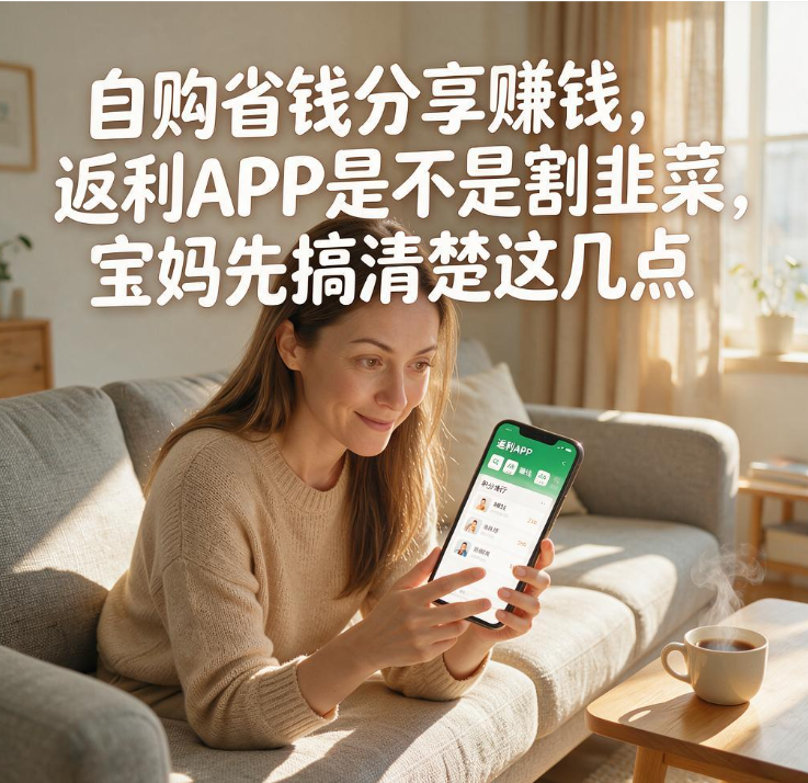 自购省钱分享赚钱，返利APP是不是割韭菜，宝妈先搞清楚这几点