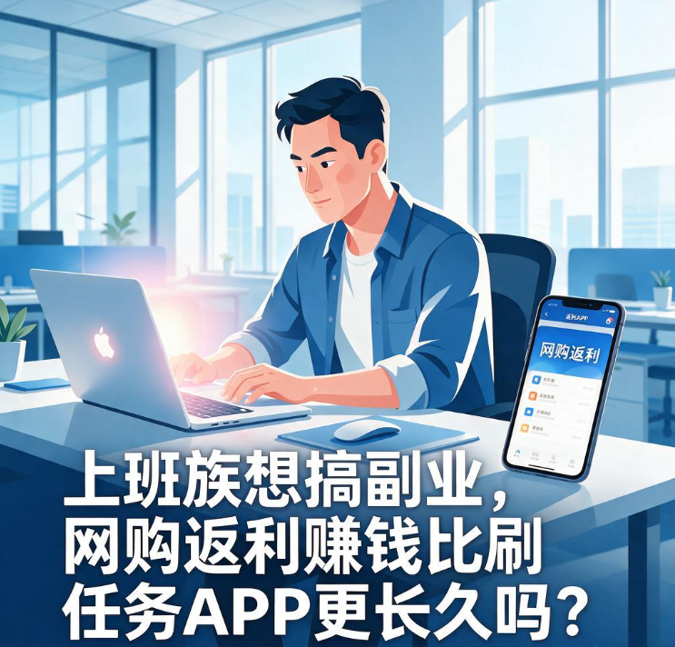 上班族想搞副业,网购返利赚钱比刷任务APP更长久吗 上班族想搞副业,网购返利赚钱比刷任务APP更长久吗
