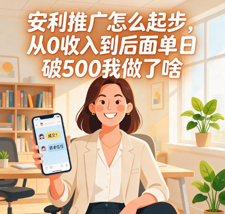安利推广怎么起步,从0收入到后面单日破500我做了啥 安利推广怎么起步,从0收入到后面单日破500我做了啥