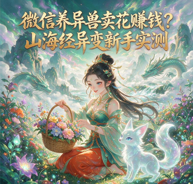 微信养异兽卖花赚钱？山海经异变新手实测