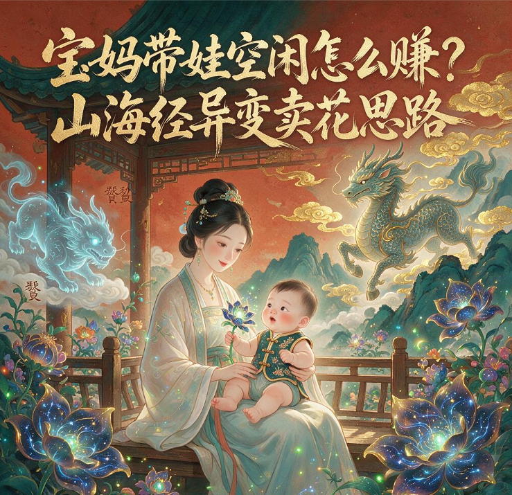 宝妈带娃空闲怎么赚?山海经异变卖花思路 宝妈带娃空闲怎么赚?山海经异变卖花思路