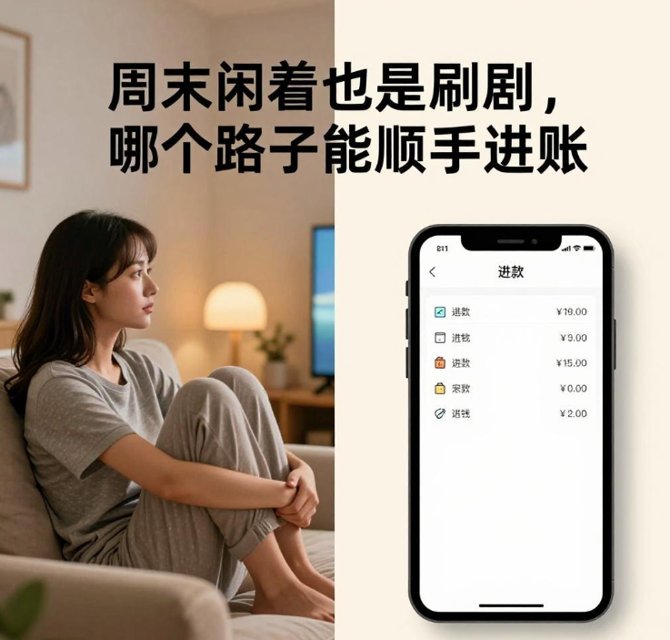周末闲着也是刷剧,哪个路子能顺手进账 周末闲着也是刷剧,哪个路子能顺手进账
