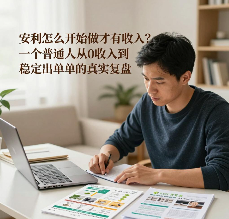 安利怎么开始做才有收入？一个普通人从0收入到稳定出单的真实复盘