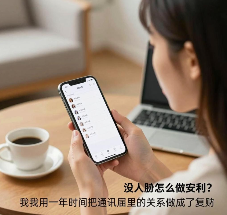 没人脉怎么做安利？我用一年时间把通讯录里的关系做成了复购