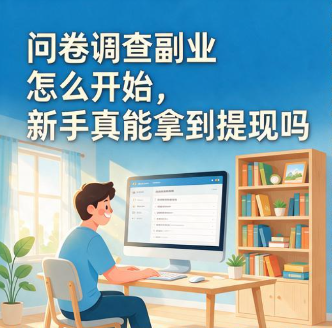 问卷调查副业怎么开始，新手真能拿到提现吗
