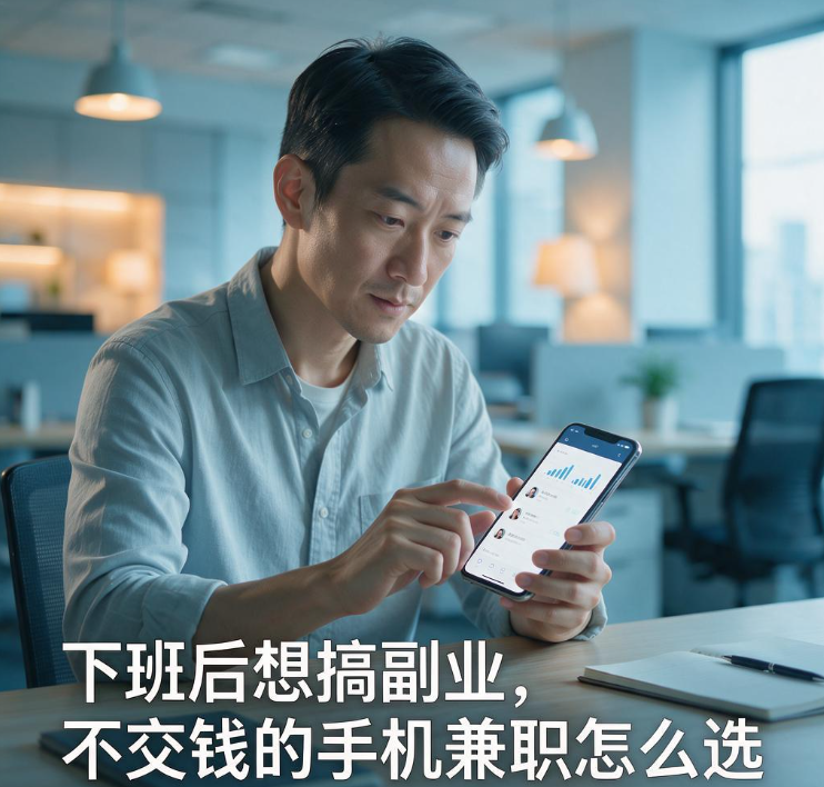 下班后想搞副业,个不交钱的手机兼职怎么选 下班后想搞副业,个不交钱的手机兼职怎么选